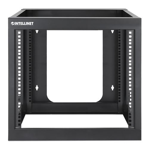Intellinet 19" Wall Mount 4-Post Open Frame Network Rack - 9U — vista 3