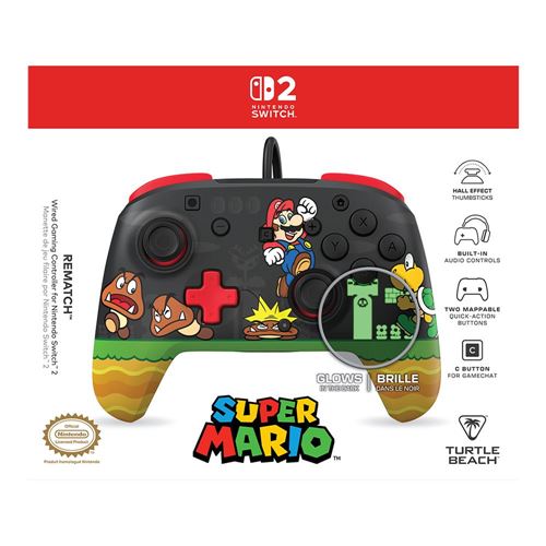 Turtle Beach Rematch Wired Nintendo Switch 2 Controller - Goomba Stomp — vista 3