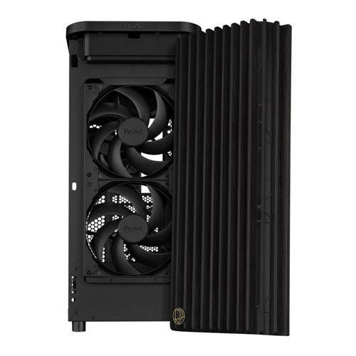 ASUS ProArt PA401 Wood Edition Tempered Glass ATX Mid-Tower Computer Case - Black — vista 3