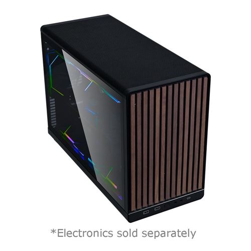 Lian Li A3 microATX Mini Tower Computer Case - Wooden Black — vista 3