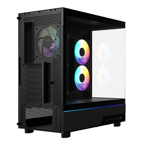 Gamdias ATLAS M5 CG Tempered Glass ATX Mid-Tower Computer Case - Black — vista 3