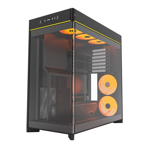 Montech HS02 PRO Tempered Glass ATX Mid-Tower Computer Case - Black — vista 3