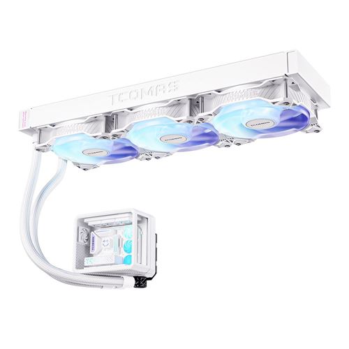 TCOMAS WA300 360mm All in One Liquid CPU Cooling Kit - White — vista 3