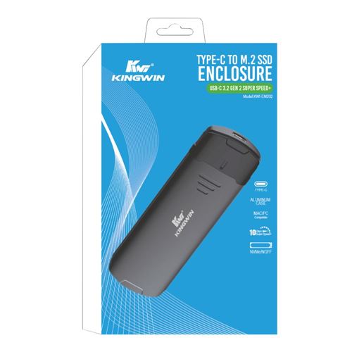 Kingwin M.2 SSD USB Type-C Gen 2 Enclosure — vista 3