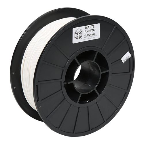 IC3D 1.75mm PETG Recycled 3D Printer Filament Single Color 1.0 kg (2.2 lbs.) Spool - White — vista 3