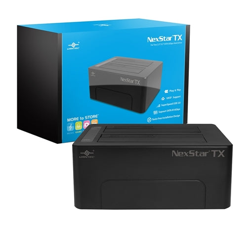 Vantec NexStar TX Dual Bay 2.5"/3.5" SATA to USB 3.0 Hard Drive Dock — vista 3
