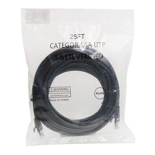 PPA 25 Ft. CAT 6 Snagless Ethernet Cable - Black — vista 3