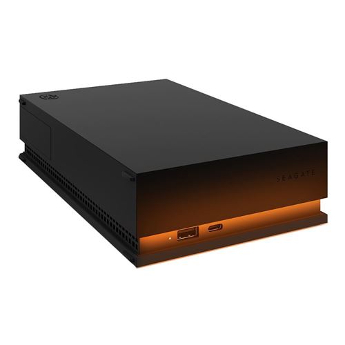Seagate 8TB FireCuda Gaming Hub External Hard Drive HDD - USB 3.2, Customizable RGB LED li — vista 3