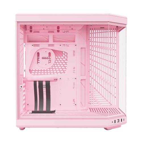 HYTE Y70 Dual Chamber Tempered Glass ATX Mid-Tower Computer Case - Pink — vista 3