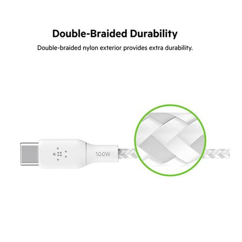 Belkin USB-C to USB-C Cable 100W — vista 3