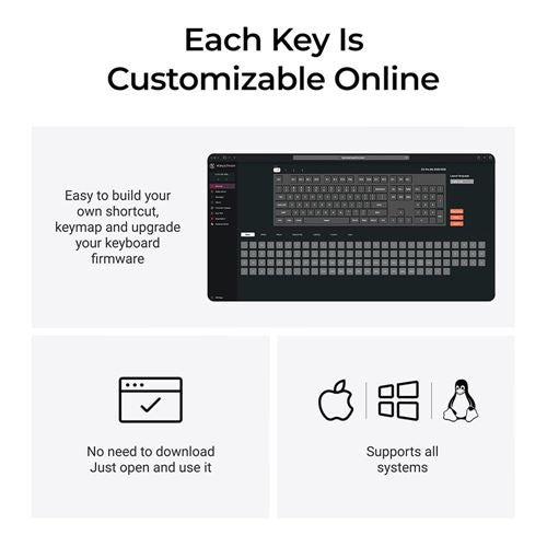 Keychron C2 Pro 8K RGB Mechanical Gaming Keyboard - Retro — vista 3