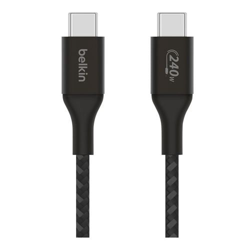 Belkin BoostCharge USB-C to USB-C Cable (Black) — vista 3