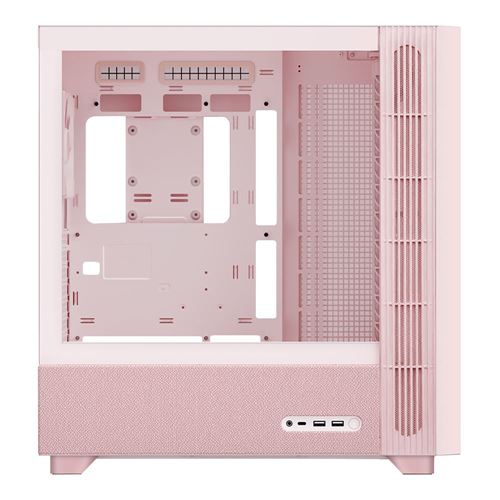 TRYX FLOVA F50 Tempered Glass ATX Mid-Tower Computer Case - Pink — vista 3
