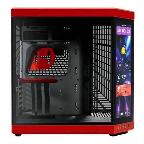 HYTE Y70 touch infinite Modern Aesthetic Tempered Glass ATX Mid-Tower Computer Case - Blac — vista 3