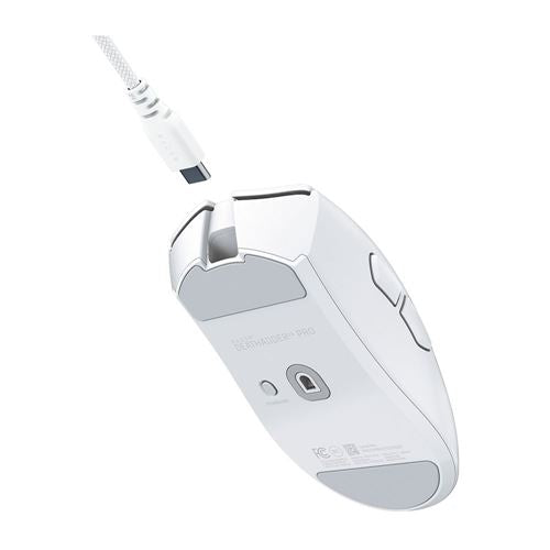 Razer DeathAdder V4 Pro Wireless Ergonomic Gaming Mouse - White — vista 3