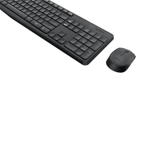 Logitech MK235 Wireless Keyboard & Mouse Combo - Gray — vista 3