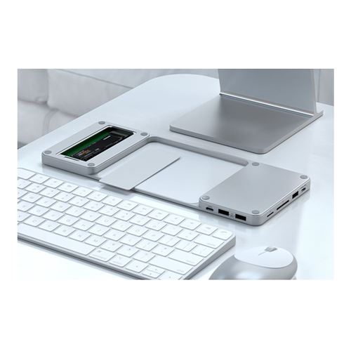 Satechi USB-C Slim Dock for 24” iMac - Silver — vista 3