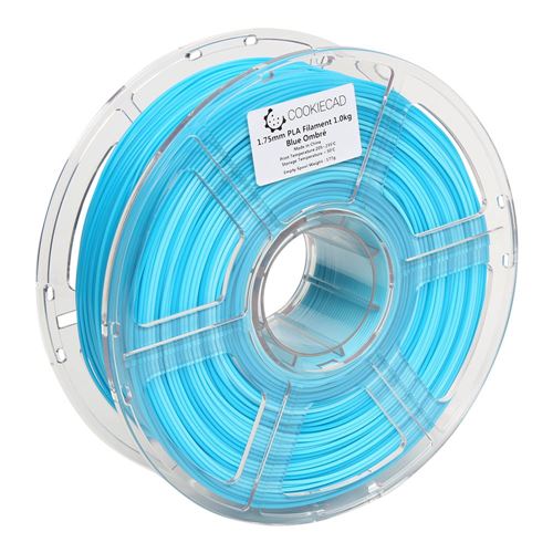 Cookiecad 1.75mm PLA Silk 3D Printer Filament Dual Color Color 1.0 kg (2.2 lbs.) Spool - B — vista 3