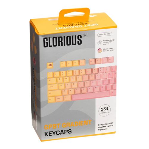 Glorious GPBT Gradient Keycaps - Grapefruit — vista 3