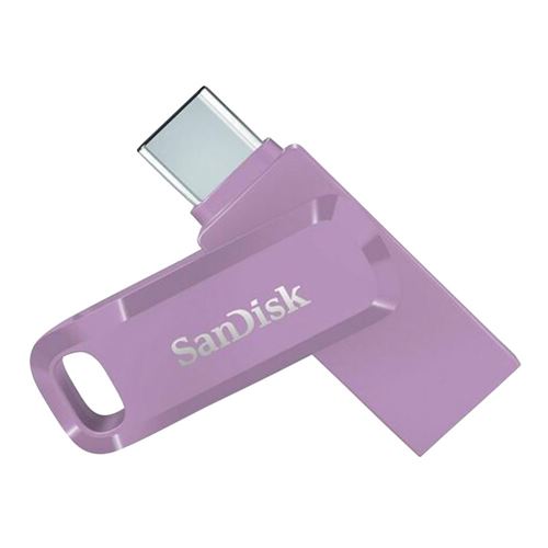 Sandisk 64GB Dual Drive Go SuperSpeed+ USB 3.1 (Gen 1) Flash Drive - Lavender — vista 3