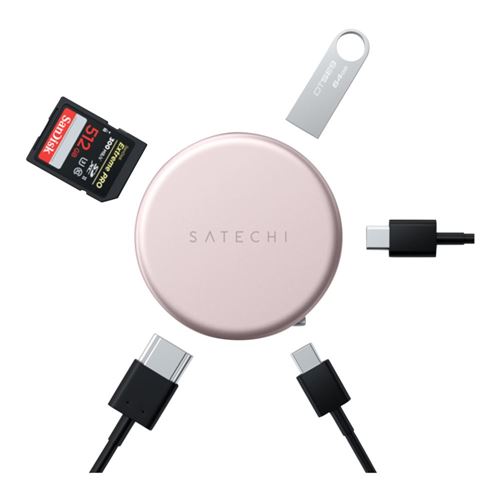 Satechi OTG 5-IN-1 MPA - BLUSH — vista 3