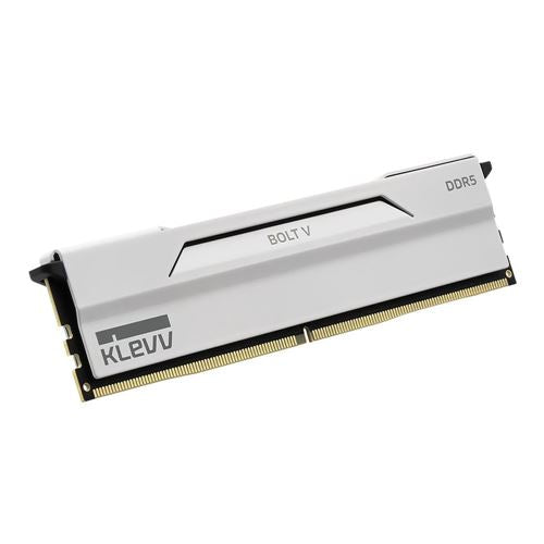 KLEVV BOLT V 32GB (2 x 16GB) DDR5-6000 PC5-48000 CL30 Dual Channel Desktop Memory Kit 5AGU880-60A300I - Pure White — vista la