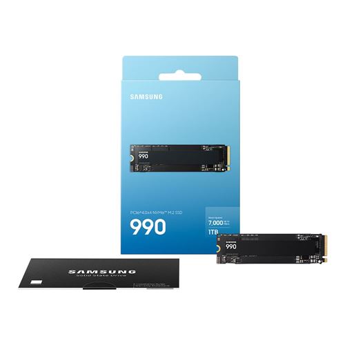 Samsung 990 1TB Samsung V NAND PCIe Gen 4 x4 NVMe M.2 Internal SSD — vista lateral