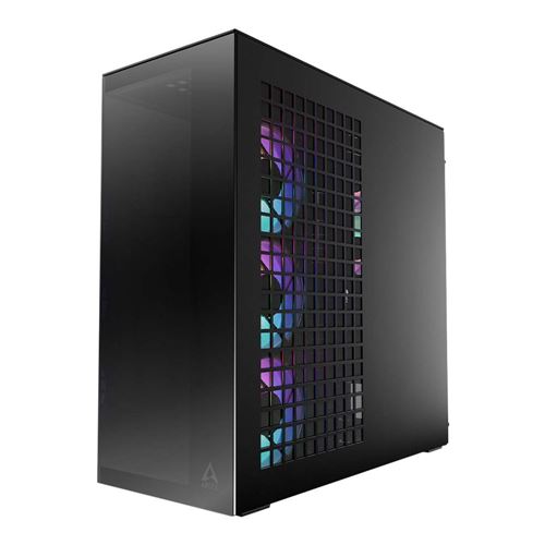 ARCTIC Xtender Tempered Glass eATX Full Tower Computer Case - Black — vista 3