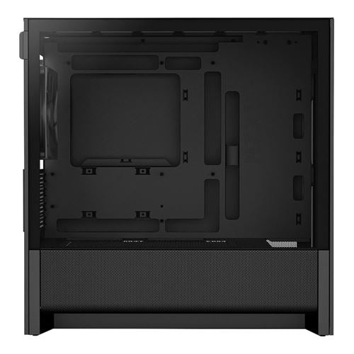 NZXT H3 Flow Tempered Glass microATX Mini Tower Computer Case - Black — vista 3