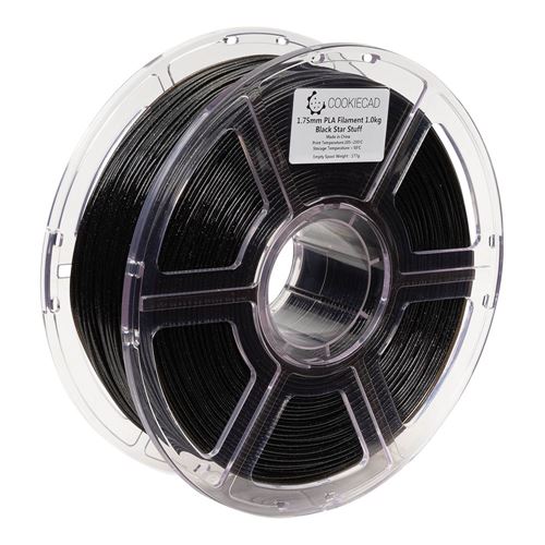 Cookiecad 1.75mm PLA Glitter 3D Printer Filament Single Color 1.00 kg (2.2 lbs.) Spool - B — vista 3