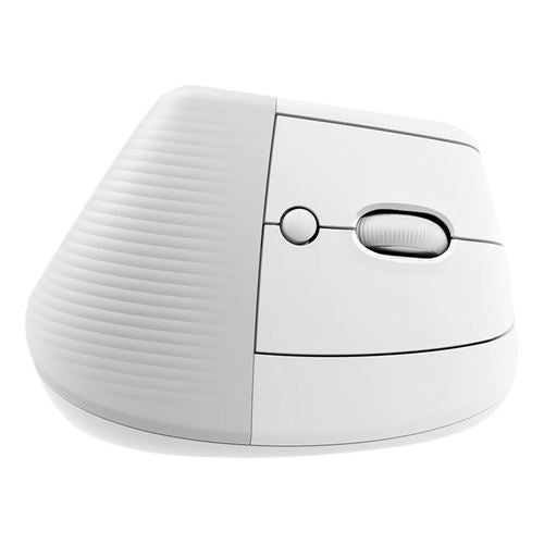Logitech Lift Vertical Ergonomic Wireless Mouse - Off White — vista 3
