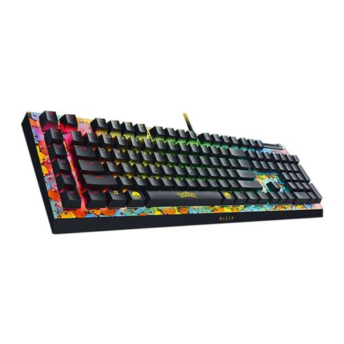 Razer BlackWidow V4 X Wired Gaming Keyboard - Pokemon Edition
 Razer Green Clicky Switches — vista 3