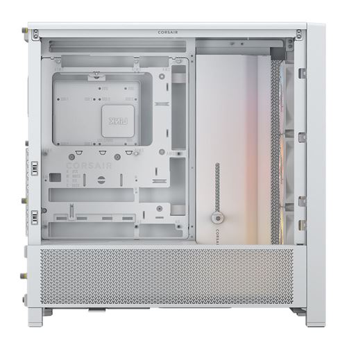 Corsair FRAME 4000D RS ARGB Modular Tempered Glass ATX Mid-Tower Computer Case - White — vista 3