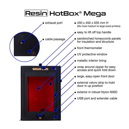 Wham Bam HotBox Mega - 3D Printer Enclosure — vista 3