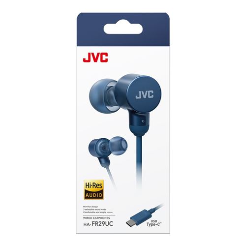 JVC Wired USB Type-C Earbuds - Blue — vista 3