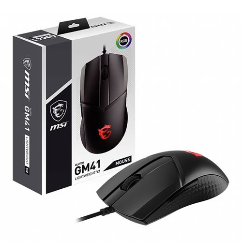 MSI Clutch GM41 Lightweight V2 RGB Wired Gaming Mouse — vista 3