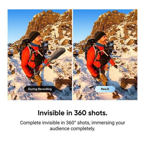 Insta360 Action Invisible Selfie Stick (39.4") — vista 3
