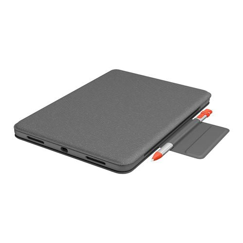Logitech Folio Touch Keyboard Case (Gray) for iPad Air 11-inch (M2), iPad Air (4th & 5th g — vista 3