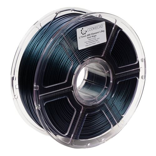 Cookiecad 1.75mm ABS Iridescent Holographic 3D Printer Filament Single Color 1.00 kg (2.2  — vista 3