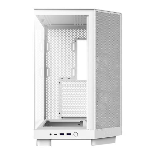 NZXT H6 Flow Tempered Glass ATX Mid-Tower Computer Case - White — vista 3