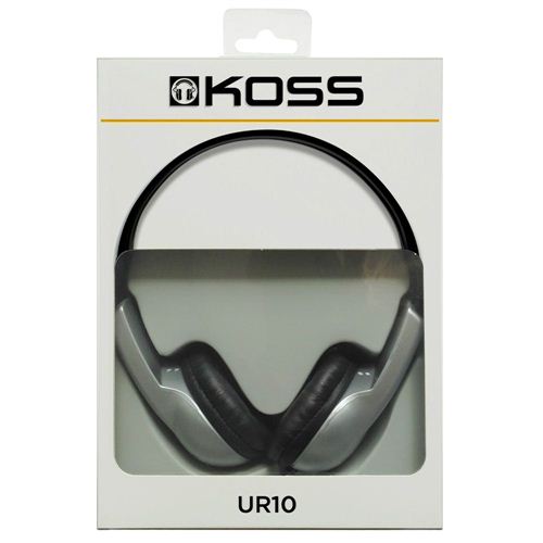 Koss UR10 Wired Headphones - Gray — vista 3