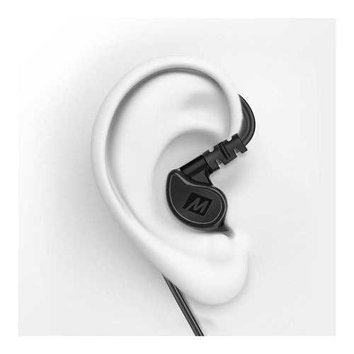 MEE Audio M6 In-Ear Sports Wired Earbuds - Black — vista 3