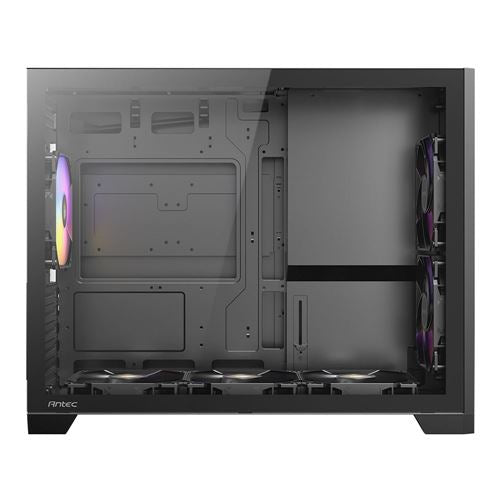Antec FLUX M Tempered Glass microATX Mini Tower Computer Case - Black — vista 3