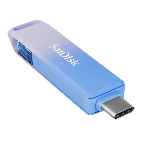 Sandisk 128GB Creator Series Phone Drive USB Type-C / Lightning Thumb Drive - Blue — vista 3