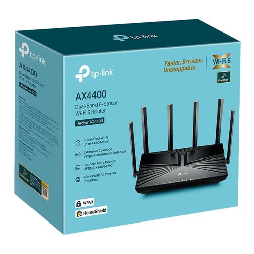 TP-LINK ARCHER AX4400 - AX4400 WiFi 6 Dual-Band Gigabit Wireless Router — vista 3