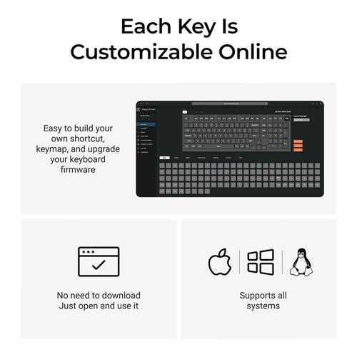 Keychron Q5 Max Swappable RGB Backlight Gateron Jupiter Brown Switche Knob Version - Black — vista 3