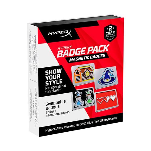 HyperX Badge Pack - Magnetic Badges for HyperX Alloy Rise Keyboards (8-Bit) — vista 3