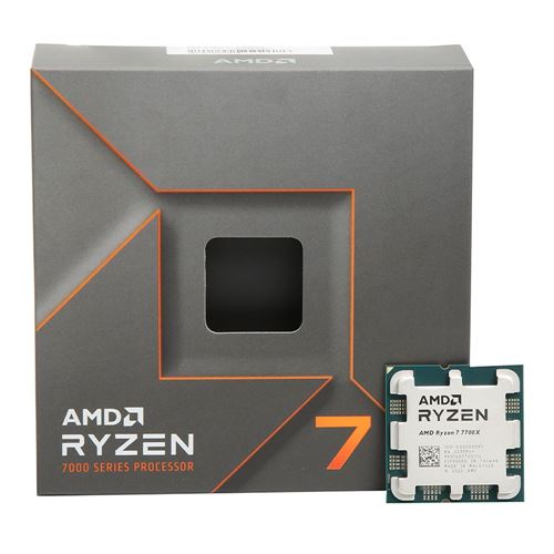 Procesador AMD Ryzen 7 7700X 8 Núcleos 4.5GHz 32MB caché Socket AM5 — empaque del procesador