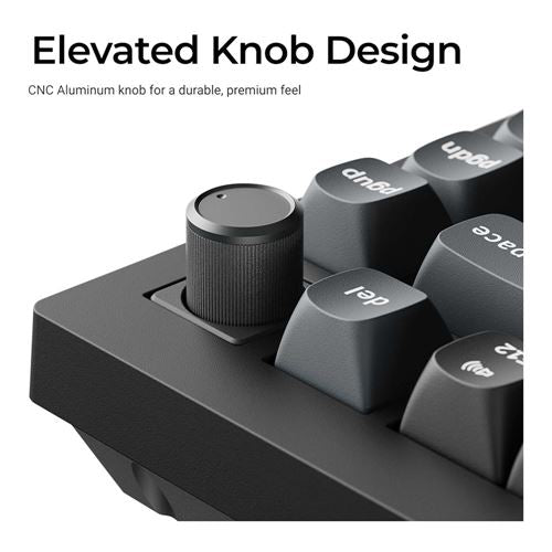Keychron V1 Ultra 8K Wireless Mechanical Keyboard, Brown Silk POM Switch - Black — vista 4