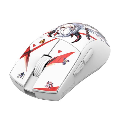 Redragon MCM916H Ultra Light Wireless Gaming Mouse (White) - Redragon Anime — vista 4